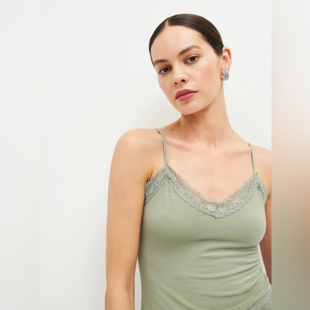 Dalton Knit Tank in Artichoke
